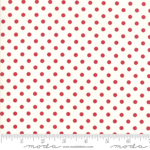 My Redwork Garden     Cream Red
