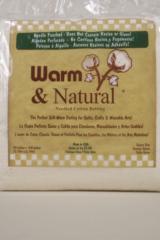 Batting Warm and Natural Queen Size  (90 inches x 108 inches) 2.28m x 2.74m