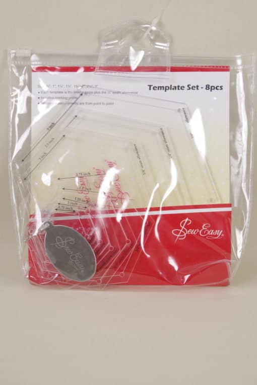 Sew Easy Template Hexagon Set 8 pcs
