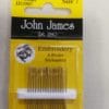 John James Embroidery Needles Size 8