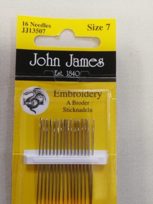 John James Embroidery Needles Size 7