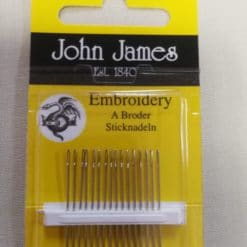 John James Embroidery Needles Size 9