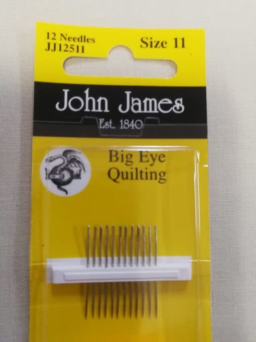 John James Embroidery Needles Size 11 Big eye Quilting