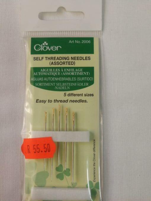 Clover Self threading needles (assorted)