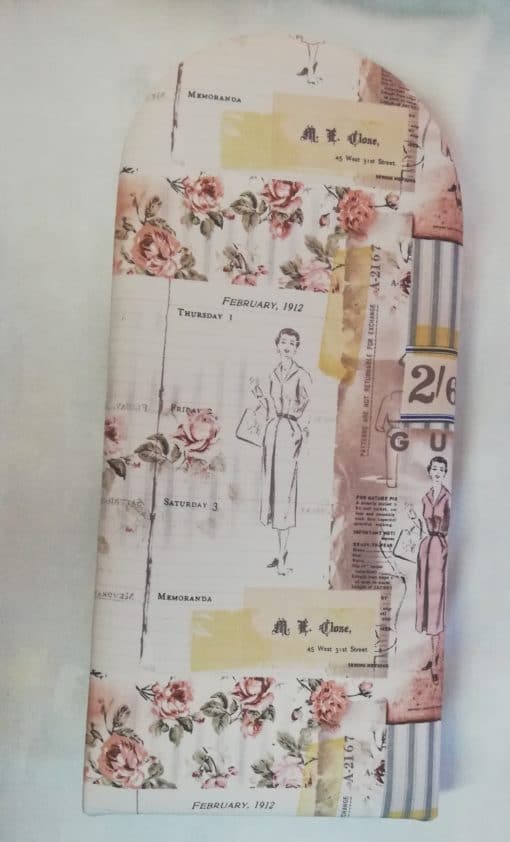 Mini Iron board 50cm x 22cm covered with cotton material.