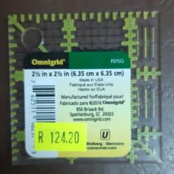 Omnigrid Ruler 2.5 X 2.5 in (6.35cm x 6.35cm)