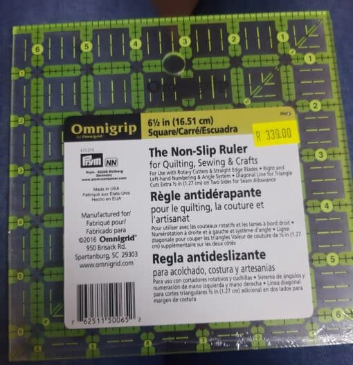 Omnigrip Ruler 6.5 in (16.51 cm)
