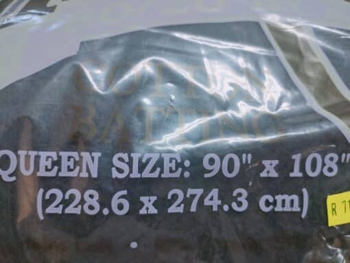 Quilters own Pure Cotton Batting(Per meter)