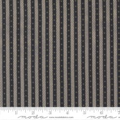 Adamstown Tulips  Dotted Stripe Black