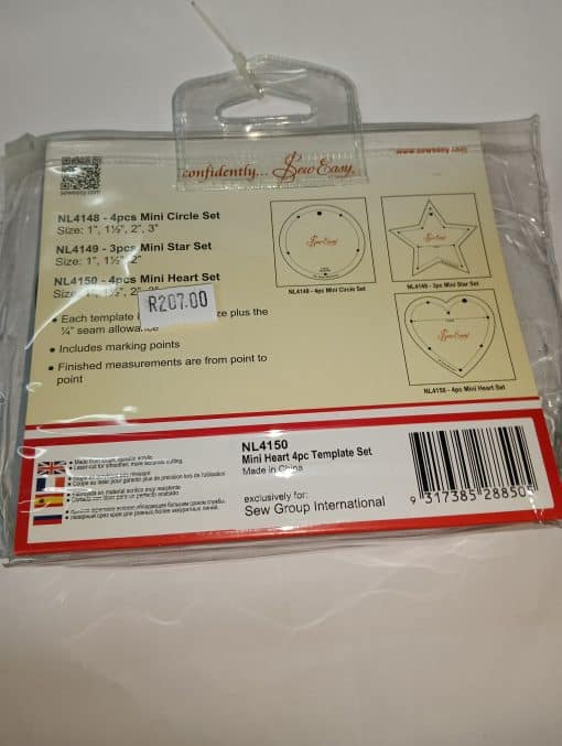 TEMPLATE SET MINI HART