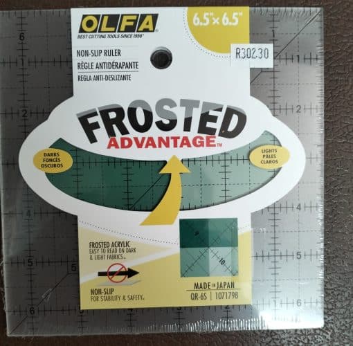 OLFA Ruler 6.5″ x 6.5″ Frosted Advantage